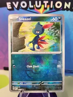 Pokemon TCG Sneasel Master Ball Pattern Holo Card 061/131 Prismatic Evolutions - Image 1