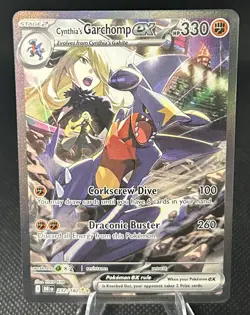 Pokemon TCG Cynthia's Garchomp EX Near Mint, Destined Rivals 232/182 Sir - Image 1