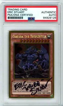 PSA Signed Eric Stuart Obelisk the Tormentor MVPC-EN001 Movie Promo PlR - Image 1