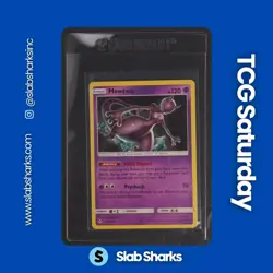 2019 POKEMON SM UNBROKEN BONDS POWER KEEPERS PROMO #75/214 MEWTWO COSMOS HOLO - Image 1