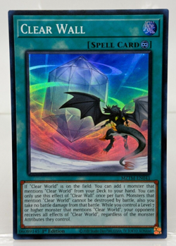 Yu-Gi-Oh! TCG Clear Wall MZTM-EN041 Super Rare NM/M - Image 1