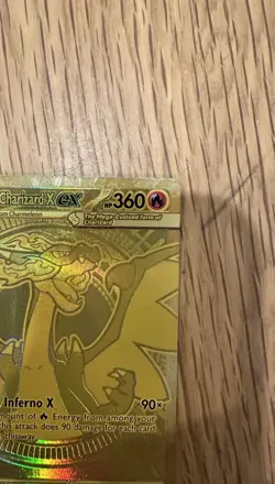 Mega Charizard X ex Gold 130/094 Pokemon Phantasmal Flames - Image 4