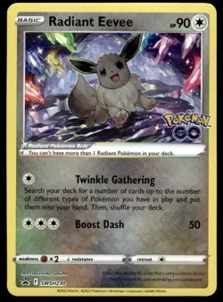 2022 Pokemon Go Radiant Eevee #SWSH230 - Image 1