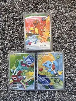 Pokemon TCG First Partner Illustration Collection Series 1 Kanto GEN 1 Starters - Image 1