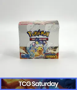 2024 POKEMON SCARLET & VIOLET SURGING SPARKS BOOSTER BOX SEALED - Image 1