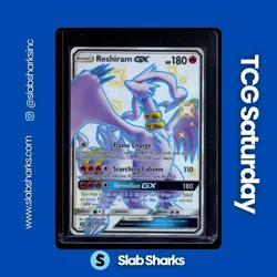 2019 POKEMON SM HIDDEN FATES #SV51/SV94 RESHIRAM GX FULL ART SHINY VAULT RARE - Image 1