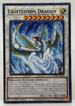 Yu-Gi-Oh! TCG Lightstorm Dragon SUDA-EN043 Supreme Darkness 1st Edition - Image 1