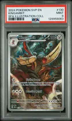 2024 POKEMON SVP PROMO ILLUSTRATION COLLECTION #130 KINGAMBIT PSA 9 - Image 1