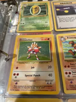 Pokemon TCG Hitmonchan Base Set 7/102 Holo 1999-2000 Wizards Base Set Copyright - Image 1