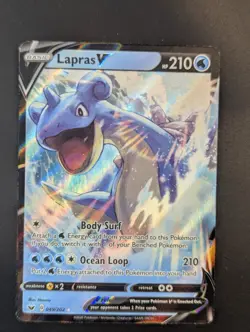 Lapras V 49/202 Sword & Shield Rare Holo Pokemon - Image 1