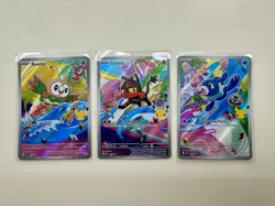 Pokemon 2026 First Partner Illustration Collection Series 1 Promo Set 43, 44, 45 - Image 1