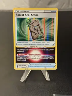 Forest Seal Stone 156/195 - Holo Rare - Silver Tempest - Pokemon - NM/M - Image 1