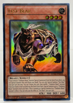 Yu-Gi-Oh! TCG Test Bear SUDA-EN018 Supreme Darkness 1st Edition - Image 1