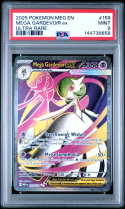 2025 POKEMON MEG EN-MEGA EVOLUTION ULTRA RARE #159 MEGA GARDEVOIR EX PSA 9 - Image 1