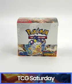2024 POKEMON SCARLET & VIOLET SURGING SPARKS BOOSTER BOX SEALED - Image 1