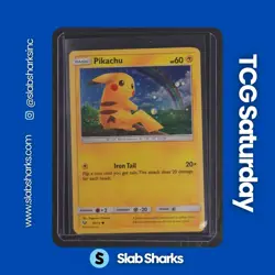 2017 POKEMON SHINING LEGENDS PIKACHU COSMOS HOLO #28/73 - Image 1