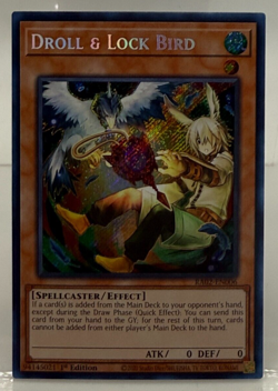 Yu-Gi-Oh! Droll & Lock Bird (Alt Art) RA02-EN006 Secret Rare NM/M - Image 1