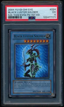 2004 Yu-Gi-Oh! SYE Black Luster Solder Yugi Evolution 1st Edition #024 PSA 5 EX - Image 1
