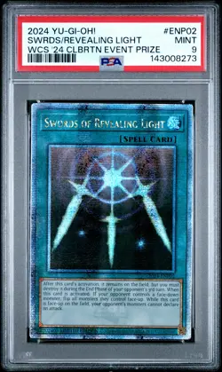 2024 YU-GI-OH! '24 CELEBRATION EVENT PRIZE#ENP02 SWORDS OF REVEALING LIGHT PSA 9 - Image 1