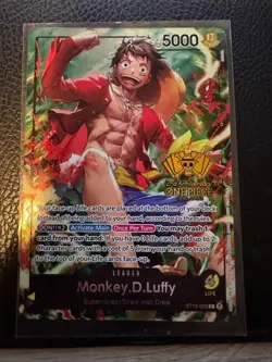 Monkey D. Luffy RARE 2ND ANNIVERSARY PROMO ALT ART ST13-003 ONE PIECE TCG NM - Image 1