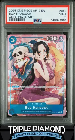 2025 One Piece Op13-051 Carrying On His Will Boa Hancock Alt Art PSA 9 V945 - Image 1