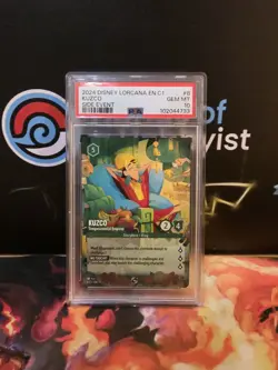 PSA 10 DISNEY LORCANA SIDE EVENT #8 KUZCO TEMPERAMENTAL EMPEROR EN-C1 - Image 1