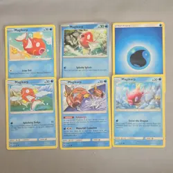 Pokemon TCG card lot Magikarp variants & Water 6x - Image 1
