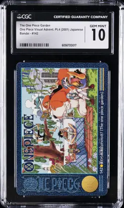 2001 ONE PIECE JPN TRADING CARDS BANDAI THE ONE PIECE GARDEN CGC 10 GEM MINT - Image 1