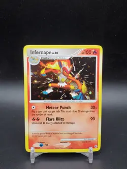 Infernape 5/130 Diamond & Pearl Base Set Holo Rare MP Pokemon Card - Image 1