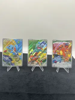 Pokemon First Partner Illustration Rare 30th Anniversary Set Of 3 Cards - Image 1