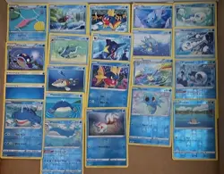 Fish Pokemon TCG Water / Ocean Card Lot Horsea Wailmer Carvanha Wishiwashi 22x - Image 1