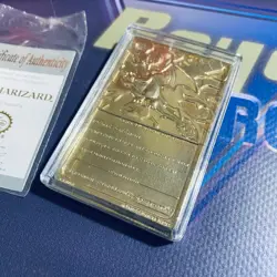 1999 23K Gold Plated Charizard Card Burger King Red Box Pokemon - Pokeball CIB - Image 3