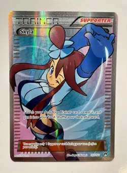Pokemon TCG Skyla Breakpoint Trainer Full Art Ultra Rare Holo Card 122/122 MP - Image 1