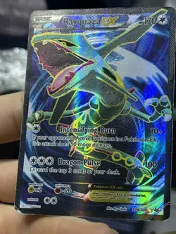 #2 Rayquaza EX 104/108 XY Roaring Skies 2015 Full Art Holo Rare Pokemon Card TCG - Image 5