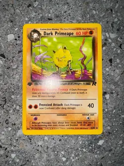 Pokemon TCG Cards 1st Edition Dark Primeape 43/82 Team Rocket Uncommon - Image 3
