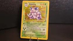 Pokemon Nidoking Base Set Holo Rare 11/102 HP90 English 1999-2000 Wizards Card - Image 1