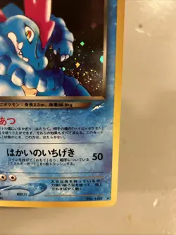 Pokemon Card - Dark Feraligatr Neo Destiny Japanese 160 Holo Rare 🍭swirl - Image 2