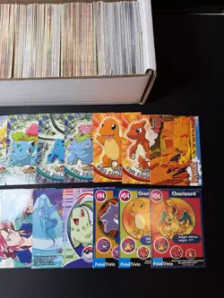 Huge Collection Bulk Lot of 400+ Pokemon Cards Topps and PokeTrivia HP-DAMAGED - Image 3