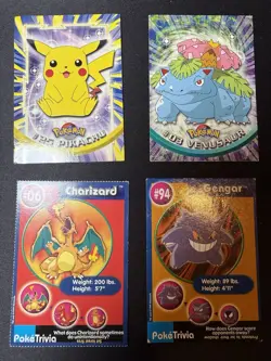 Huge Collection Bulk Lot of 400+ Pokemon Cards Topps and PokeTrivia HP-DAMAGED - Image 4
