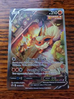 NM Flareon V SWSH179 SWSH: Sword & Shield Promo Cards Holo - Image 1