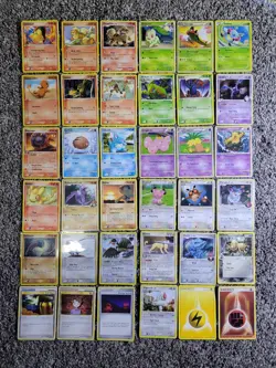 Pokemon TCG 36 Card Lot - Non Holo Bulk Mid Era Vintage - Image 1