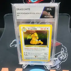 PGS 7 - Dragonite 4/62 - Fossil Set - Holographic Pokemon Card Holo 1999 Base - Image 2