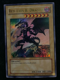 Yu-Gi-Oh! Red-Eyes Black Dragon Limited Edition Ultra Rare Card YAP1-EN002 LP - Image 1