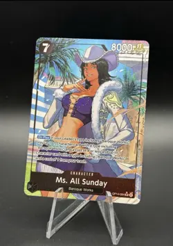 Bandai One Piece CCG Ms. All Sunday SR Character Card OP14-084 8000 Power Cost 7 - Image 1