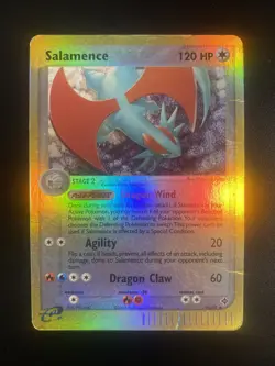 Salamence 10/97 EX Dragon Pokemon Card Reverse Holo Foil Rare HP - Image 1