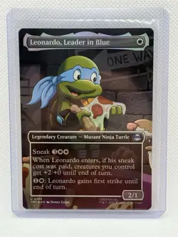 Leonardo, Leader in Blue (Borderless) Teenage Mutant Ninja Turtles Foil 0196 - Image 1