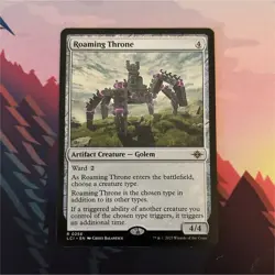 Magic: The Gathering Roaming Throne Artifact Creature Golem Rare Ixalan EN - Image 1