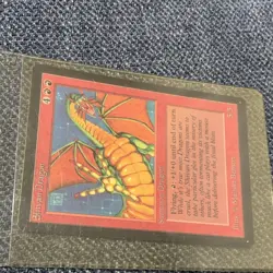Magic The Gathering Shivan Dragon 1993 beta - Image 5