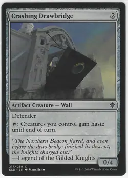 MTG Magic the Gathering Crashing Drawbridge (217/269) Throne of Eldraine - Image 1