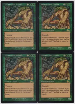 MTG 4X Weatherseed Treefolk X4 Urza's Legacy Magic - (3X LP/MP & 1X PL) - Image 1